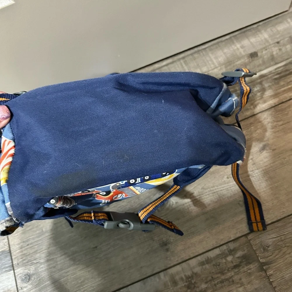 Pottery Barn Kids Mackenzie Mini Backpack in the construction  vehicles